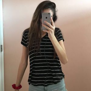 Medium flowy striped shirt